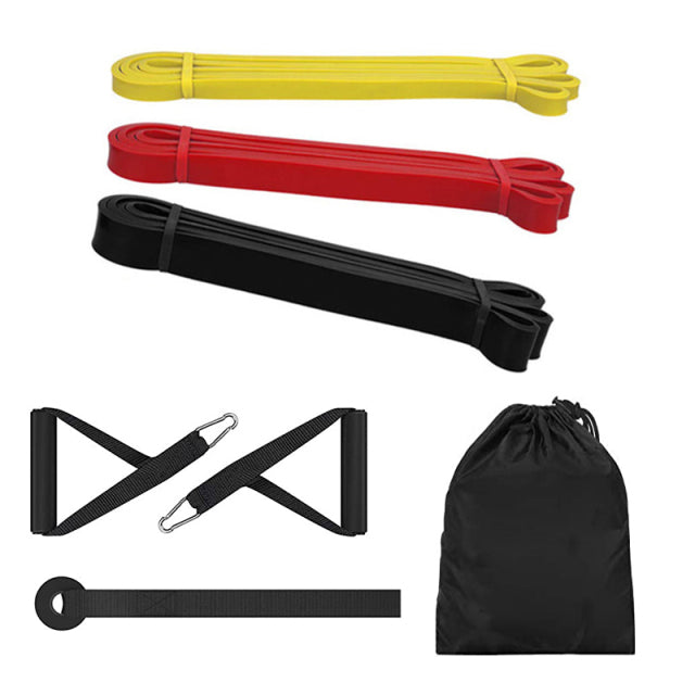 Bandes élastiques de traction en caoutchouc, boucle de résistance, ensemble d'entraînement de gymnastique à domicile, extensible, renforcer