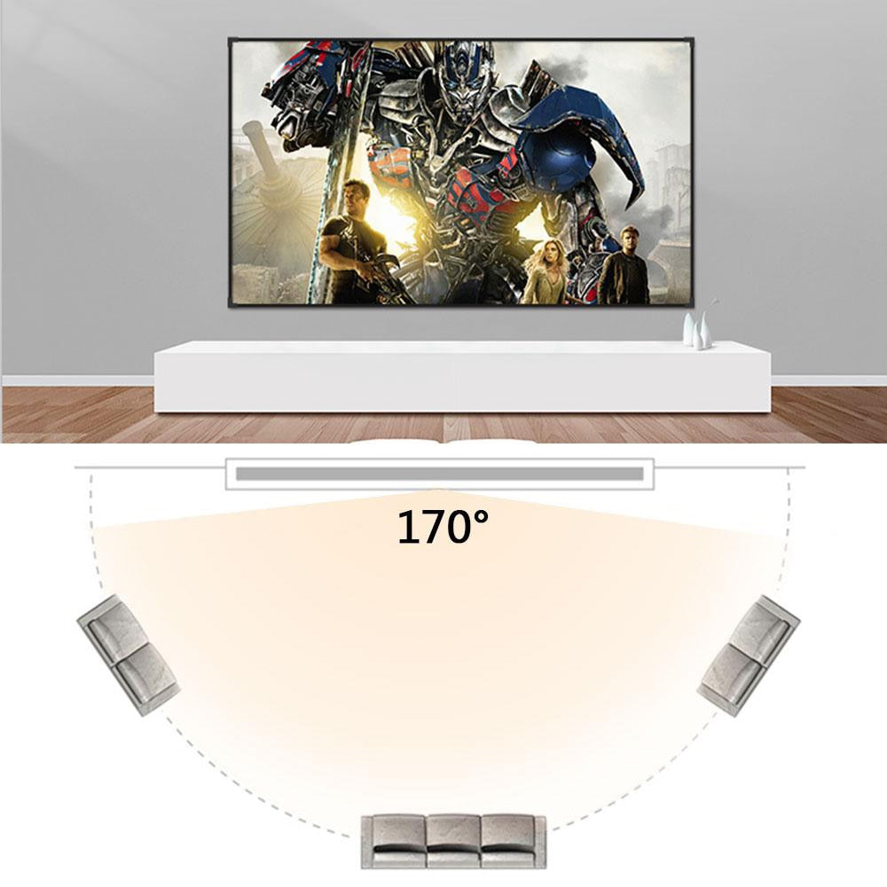 Salange Projection Screen Portable Projector screen 100 inch 120 inch 150 inch 16:9,Outdoor Movie Screen For Travel Home Theater