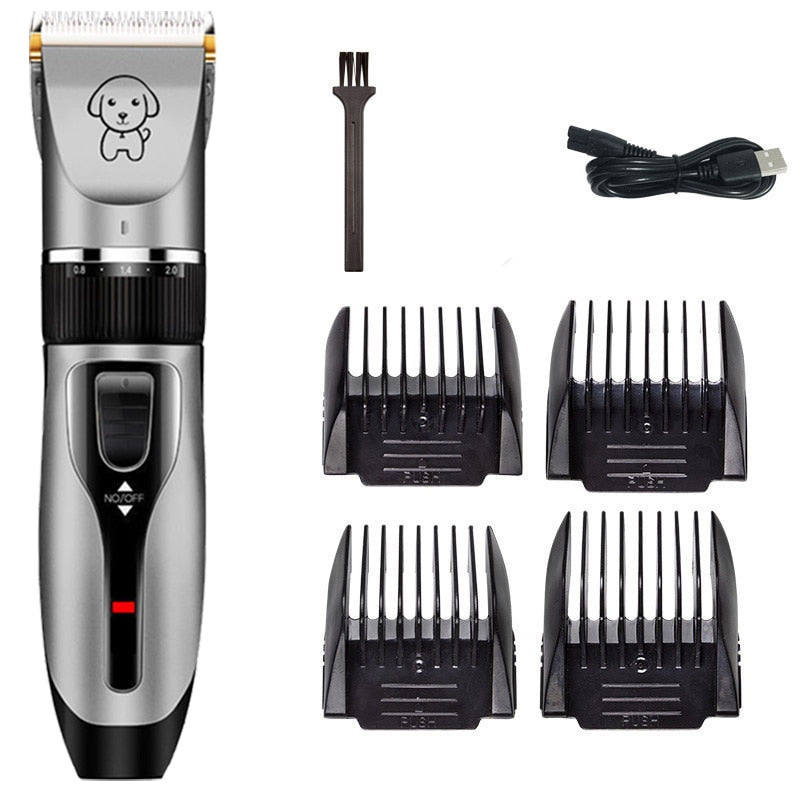 Dog Hair Clippers Electric Cat Grooming Trimmer Professional Rechargeable Low-Noise Pet shop dedicated Cutter Hair Shaver Kit
