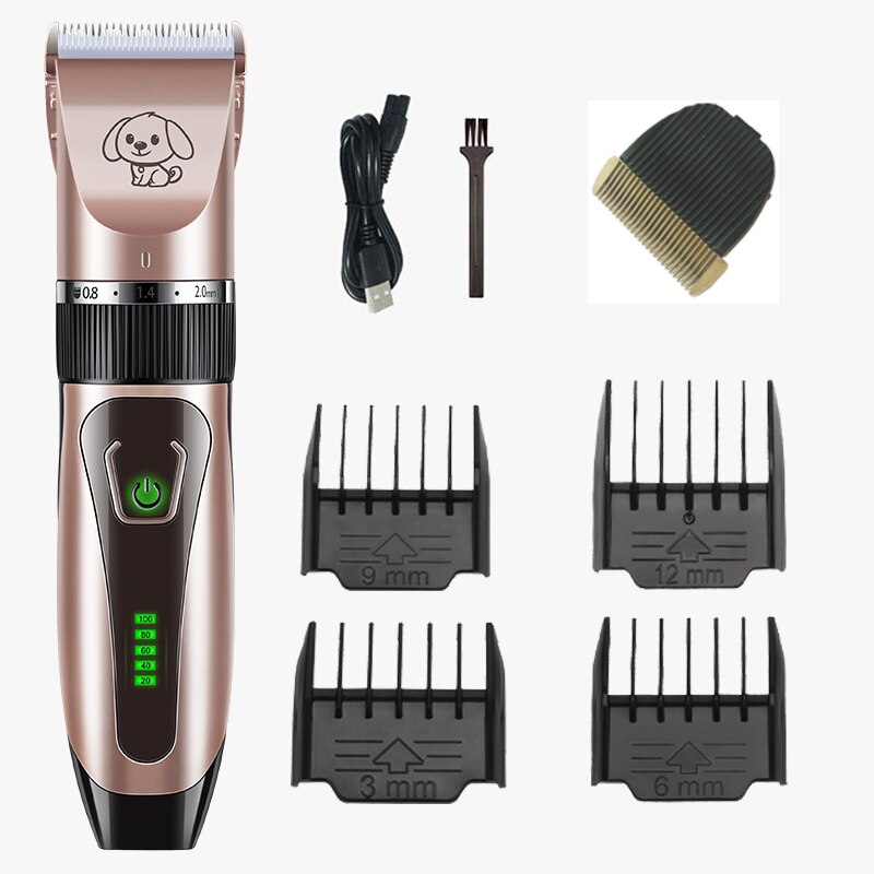 Dog Hair Clippers Electric Cat Grooming Trimmer Professional Rechargeable Low-Noise Pet shop dedicated Cutter Hair Shaver Kit