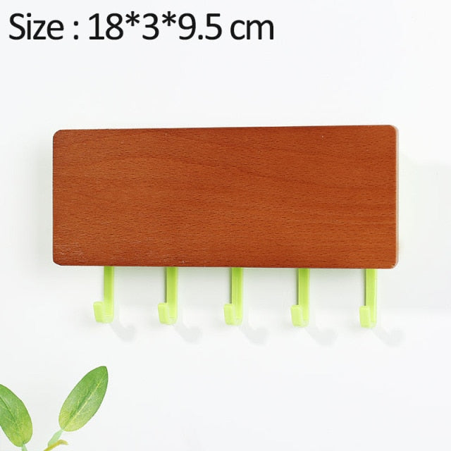 Mới Treo Tường Loại Gỗ Trang Trí Treo Tường Cất Giữ Đồ Lặt Vặt Hộp Prateleira Móc Treo Nhà Tổ Chức Khóa Kệ Gỗ Treo Tường
