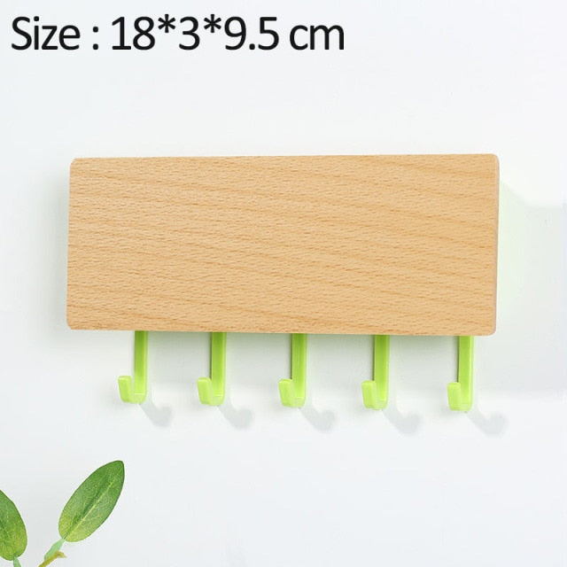 Mới Treo Tường Loại Gỗ Trang Trí Treo Tường Cất Giữ Đồ Lặt Vặt Hộp Prateleira Móc Treo Nhà Tổ Chức Khóa Kệ Gỗ Treo Tường
