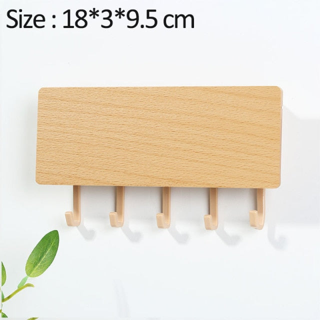 Mới Treo Tường Loại Gỗ Trang Trí Treo Tường Cất Giữ Đồ Lặt Vặt Hộp Prateleira Móc Treo Nhà Tổ Chức Khóa Kệ Gỗ Treo Tường