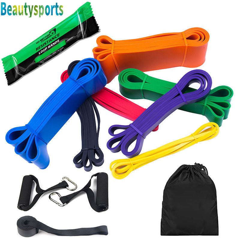Bandes élastiques de traction en caoutchouc, boucle de résistance, ensemble d&#39;entraînement de gymnastique à domicile, extensible, renforcer