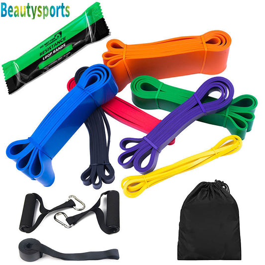 Bandes élastiques de traction en caoutchouc, boucle de résistance, ensemble d&#39;entraînement de gymnastique à domicile, extensible, renforcer
