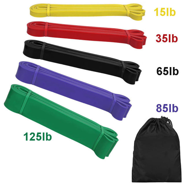Bandes élastiques de traction en caoutchouc, boucle de résistance, ensemble d&#39;entraînement de gymnastique à domicile, extensible, renforcer