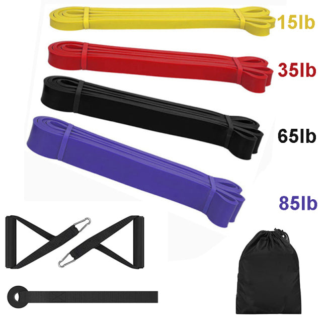 Bandes élastiques de traction en caoutchouc, boucle de résistance, ensemble d&#39;entraînement de gymnastique à domicile, extensible, renforcer