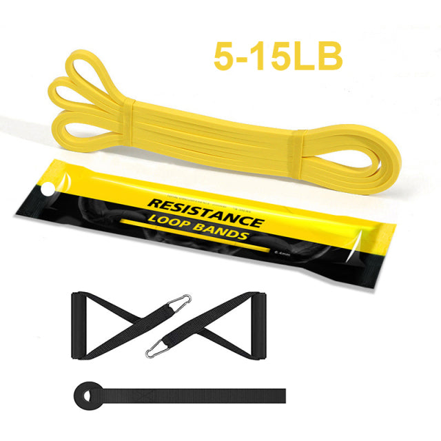 Bandes élastiques de traction en caoutchouc, boucle de résistance, ensemble d&#39;entraînement de gymnastique à domicile, extensible, renforcer