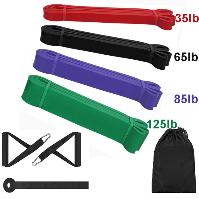 Bandes élastiques de traction en caoutchouc, boucle de résistance, ensemble d&#39;entraînement de gymnastique à domicile, extensible, renforcer