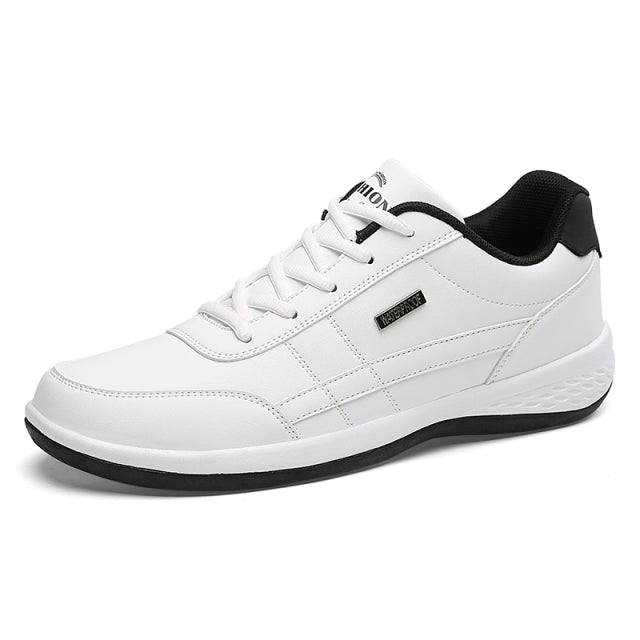 Baskets en Cuir pour Homme, Chaussures Tendance Décontractées, Matière Respirante, Semelles Antidérapantes, Mode Italienne
