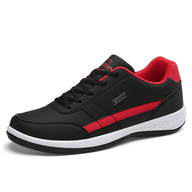 Baskets en Cuir pour Homme, Chaussures Tendance Décontractées, Matière Respirante, Semelles Antidérapantes, Mode Italienne