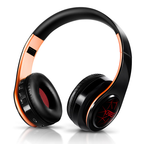 Casque d&#39;écoute sans fil bluetooth, lumières respirantes, casque d&#39;écoute, support de tablette d&#39;ordinateur mobile, basses lourdes