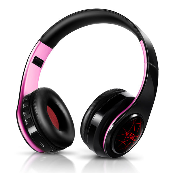 Casque d&#39;écoute sans fil bluetooth, lumières respirantes, casque d&#39;écoute, support de tablette d&#39;ordinateur mobile, basses lourdes