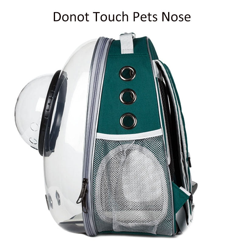 Astronaut Window Bubble Carrying Travel Bag Breathable Space Capsule Transparent Pet Carrier Bag Dog Cat Backpack