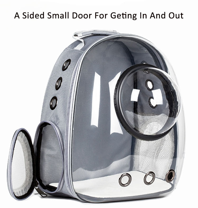 Astronaut Window Bubble Carrying Travel Bag Breathable Space Capsule Transparent Pet Carrier Bag Dog Cat Backpack