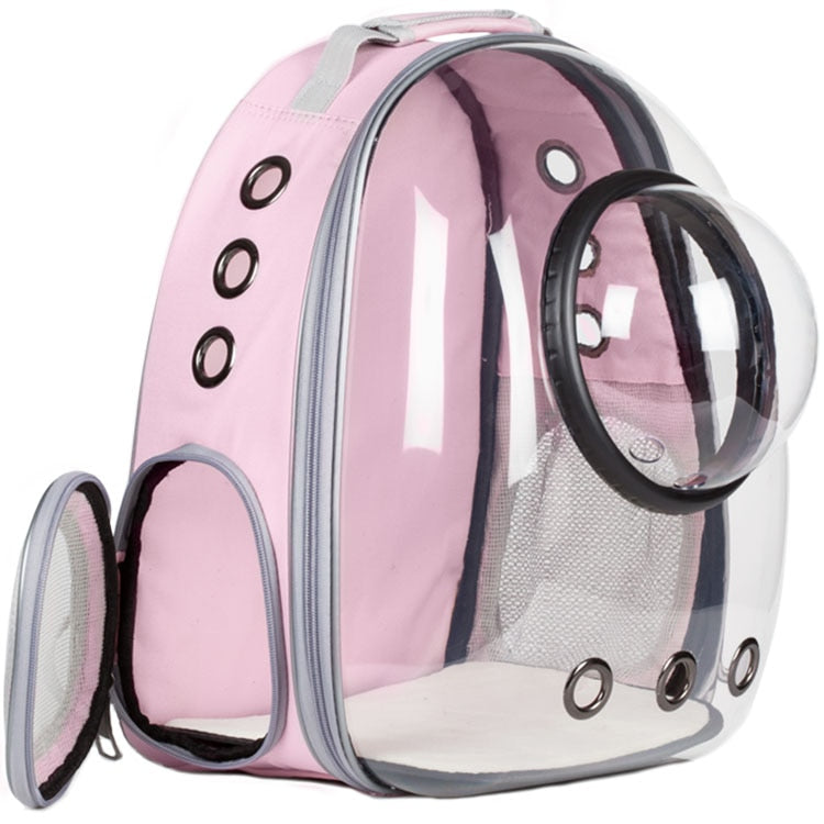 Astronaut Window Bubble Carrying Travel Bag Breathable Space Capsule Transparent Pet Carrier Bag Dog Cat Backpack