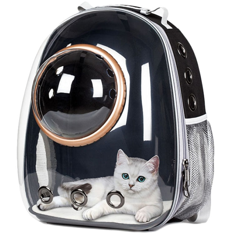 Astronaut Window Bubble Carrying Travel Bag Breathable Space Capsule Transparent Pet Carrier Bag Dog Cat Backpack