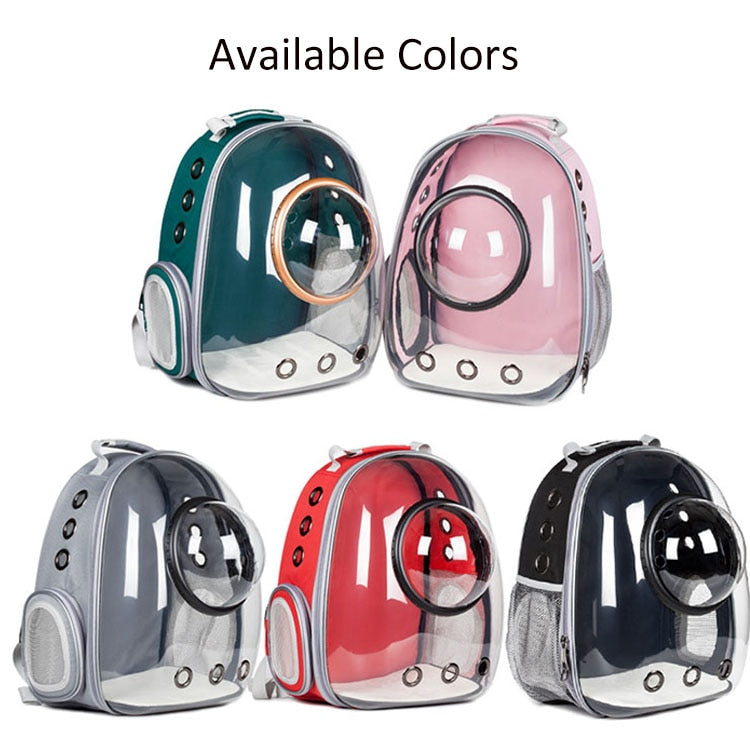Astronaut Window Bubble Carrying Travel Bag Breathable Space Capsule Transparent Pet Carrier Bag Dog Cat Backpack