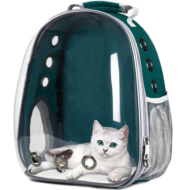 Astronaut Window Bubble Carrying Travel Bag Breathable Space Capsule Transparent Pet Carrier Bag Dog Cat Backpack