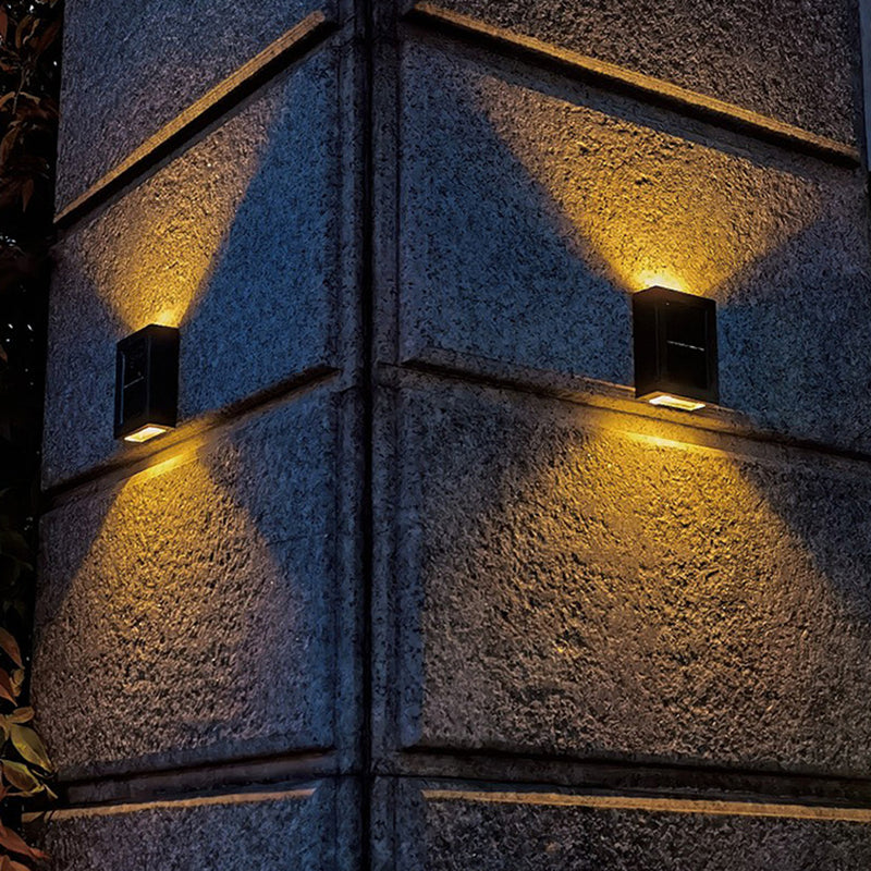 Lampe LED solaire intelligente, imperméable, luminaire décoratif d&#39;extérieur, idéal pour un jardin, un balcon, une cour ou une rue, 4 unités