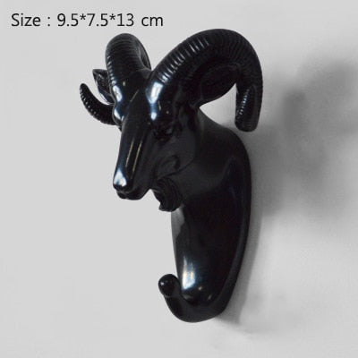 Móc Treo Chìa Khóa Sáng Tạo Mỹ Móc Treo Giá Đỡ Treo Tường Nhà Mạnh Liền Mạch Dán Móc Móc Treo Trang Trí Sáng Tạo Động Vật Móc