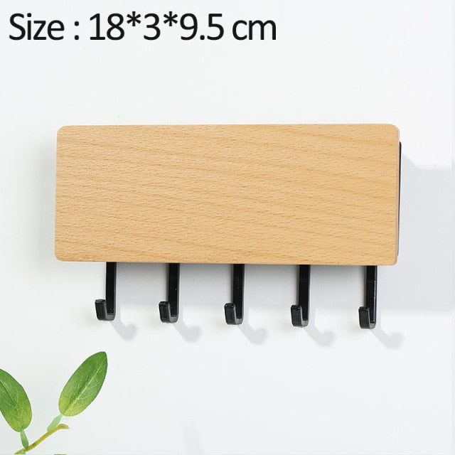 Mới Treo Tường Loại Gỗ Trang Trí Treo Tường Cất Giữ Đồ Lặt Vặt Hộp Prateleira Móc Treo Nhà Tổ Chức Khóa Kệ Gỗ Treo Tường