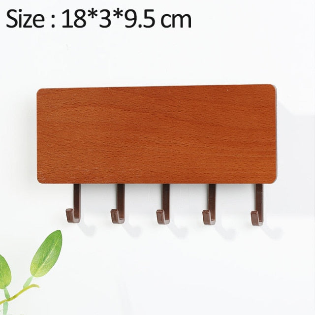 Mới Treo Tường Loại Gỗ Trang Trí Treo Tường Cất Giữ Đồ Lặt Vặt Hộp Prateleira Móc Treo Nhà Tổ Chức Khóa Kệ Gỗ Treo Tường
