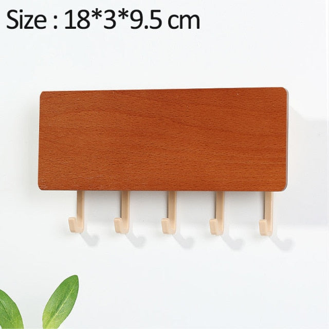 Mới Treo Tường Loại Gỗ Trang Trí Treo Tường Cất Giữ Đồ Lặt Vặt Hộp Prateleira Móc Treo Nhà Tổ Chức Khóa Kệ Gỗ Treo Tường