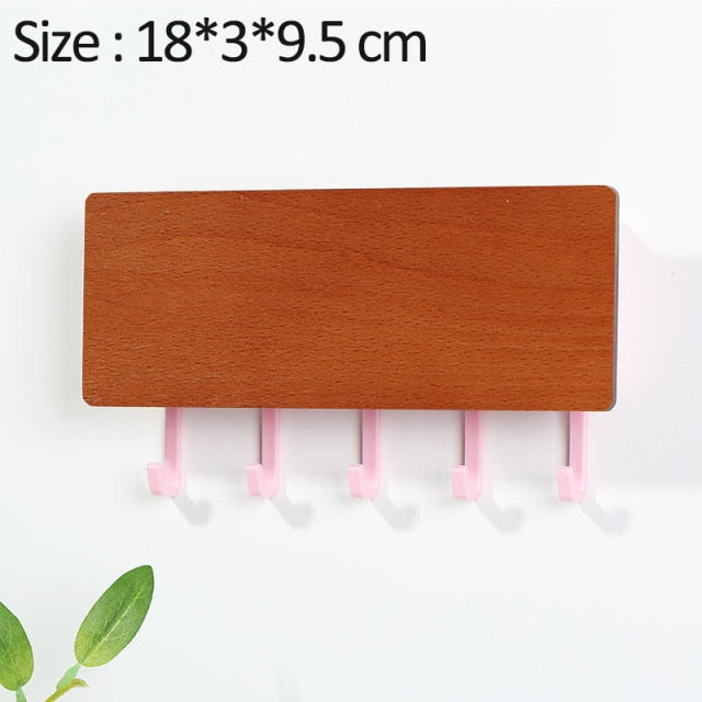 Mới Treo Tường Loại Gỗ Trang Trí Treo Tường Cất Giữ Đồ Lặt Vặt Hộp Prateleira Móc Treo Nhà Tổ Chức Khóa Kệ Gỗ Treo Tường