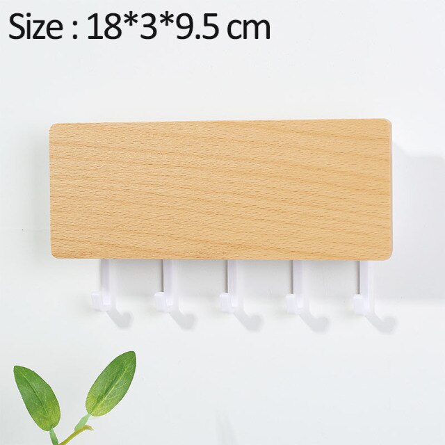 Mới Treo Tường Loại Gỗ Trang Trí Treo Tường Cất Giữ Đồ Lặt Vặt Hộp Prateleira Móc Treo Nhà Tổ Chức Khóa Kệ Gỗ Treo Tường
