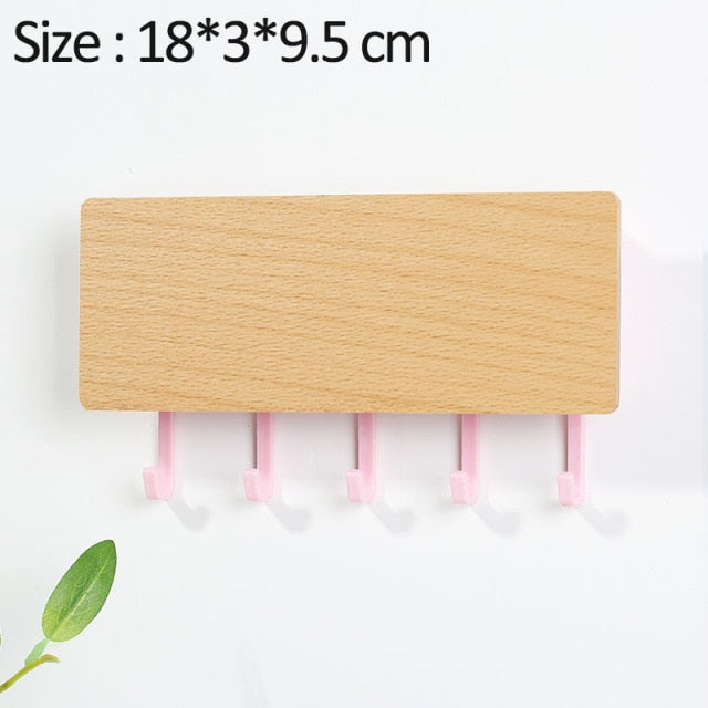 Mới Treo Tường Loại Gỗ Trang Trí Treo Tường Cất Giữ Đồ Lặt Vặt Hộp Prateleira Móc Treo Nhà Tổ Chức Khóa Kệ Gỗ Treo Tường