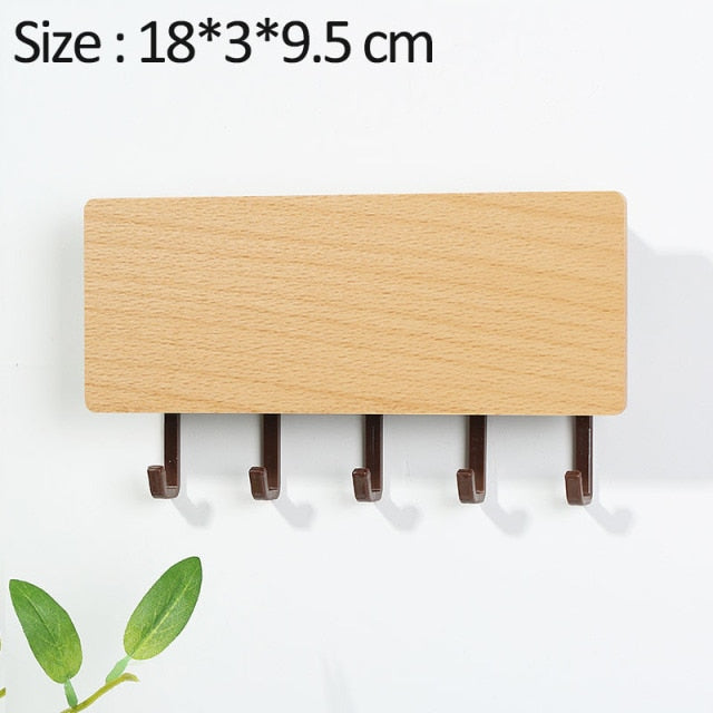 Mới Treo Tường Loại Gỗ Trang Trí Treo Tường Cất Giữ Đồ Lặt Vặt Hộp Prateleira Móc Treo Nhà Tổ Chức Khóa Kệ Gỗ Treo Tường