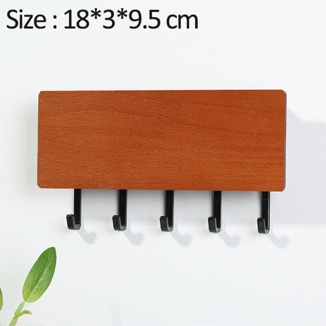 Mới Treo Tường Loại Gỗ Trang Trí Treo Tường Cất Giữ Đồ Lặt Vặt Hộp Prateleira Móc Treo Nhà Tổ Chức Khóa Kệ Gỗ Treo Tường