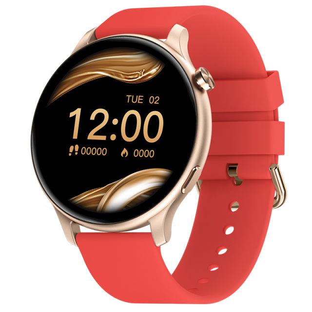 Montre connectée Bluetooth pour femmes, appels, plein écran tactile, étanche, moniteur de fréquence cardiaque, nouvelle mode 2022