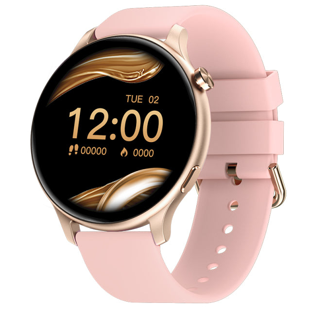 Montre connectée Bluetooth pour femmes, appels, plein écran tactile, étanche, moniteur de fréquence cardiaque, nouvelle mode 2022
