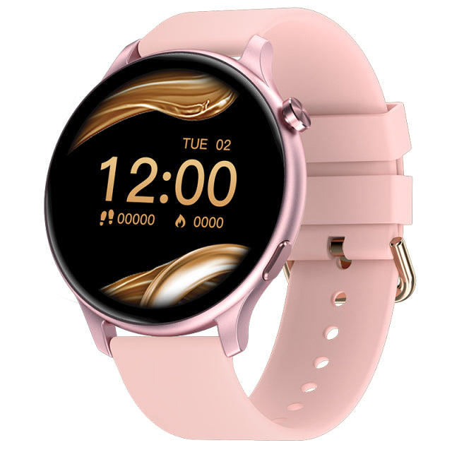 Montre connectée Bluetooth pour femmes, appels, plein écran tactile, étanche, moniteur de fréquence cardiaque, nouvelle mode 2022