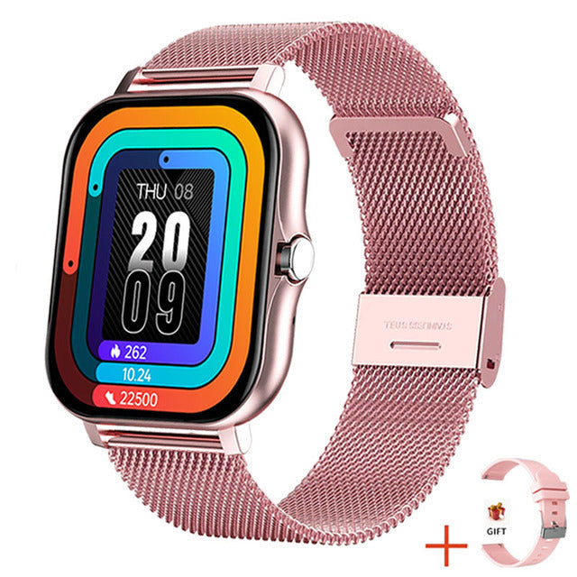 Montre connectée de Sport GTS 2 P8 plus pour hommes et femmes, entièrement tactile, moniteur de fréquence cardiaque, moniteur d&#39;activité physique, Bluetooth, appel, boîte incluse