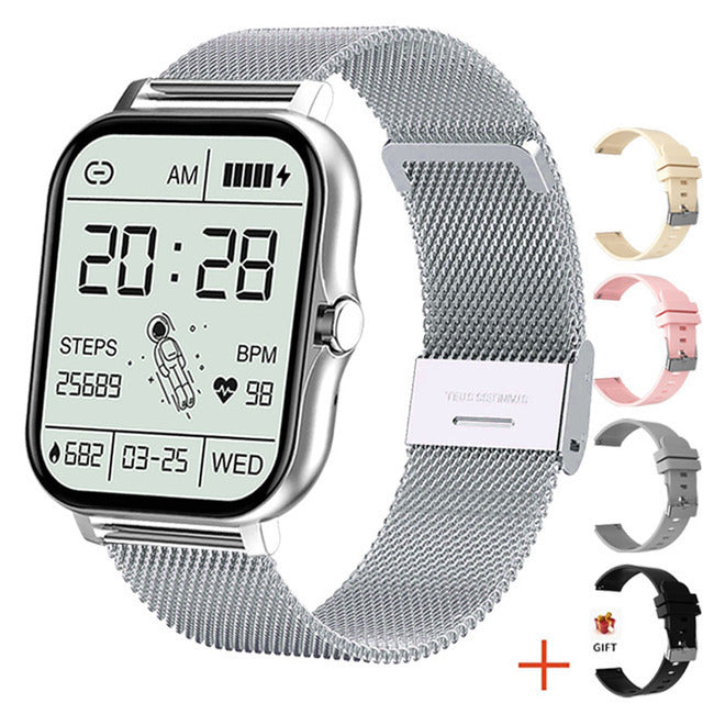 Montre connectée de Sport GTS 2 P8 plus pour hommes et femmes, entièrement tactile, moniteur de fréquence cardiaque, moniteur d&#39;activité physique, Bluetooth, appel, boîte incluse