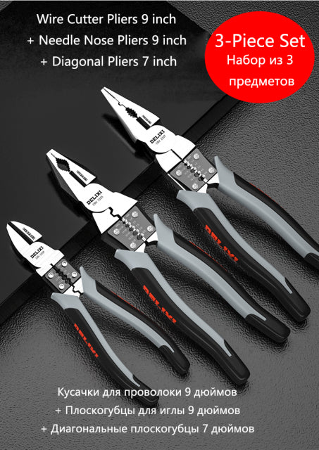 Pince Diagonal Multifonctionnelle Universelle, Pinces Fines, Outils de Quincaillerie Universels, Cutters de Fils Électriques