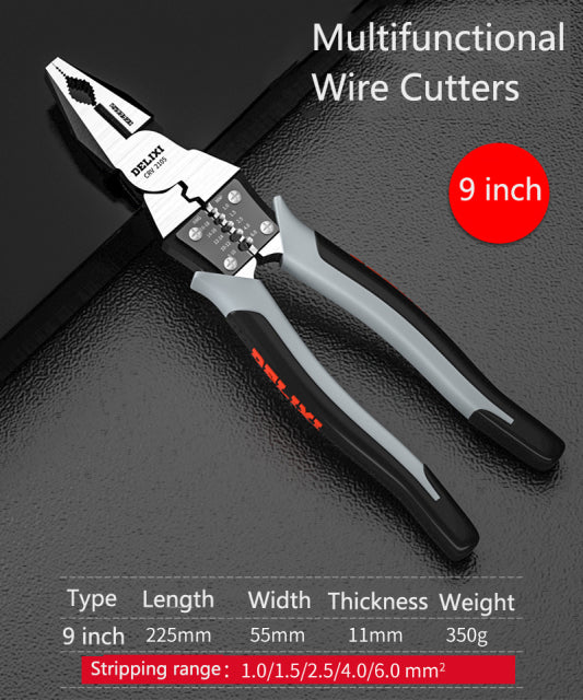 Pince Diagonal Multifonctionnelle Universelle, Pinces Fines, Outils de Quincaillerie Universels, Cutters de Fils Électriques