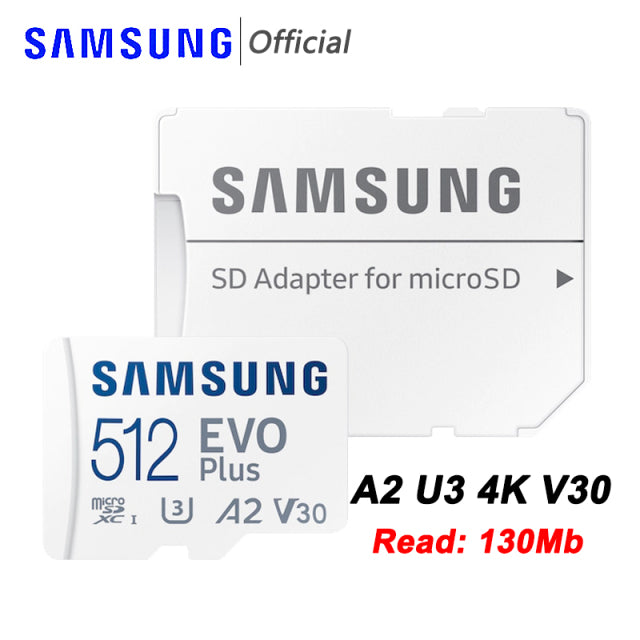 SAMSUNG – Carte micro SD EVO Plus, mémoire Flash TF, 4K, 128 go, 64 go, 32 go, 512 go, 256 go, 128 go, U1 U3