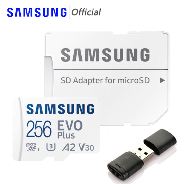SAMSUNG – Carte micro SD EVO Plus, mémoire Flash TF, 4K, 128 go, 64 go, 32 go, 512 go, 256 go, 128 go, U1 U3