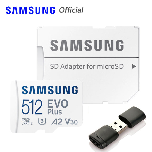 SAMSUNG – Carte micro SD EVO Plus, mémoire Flash TF, 4K, 128 go, 64 go, 32 go, 512 go, 256 go, 128 go, U1 U3