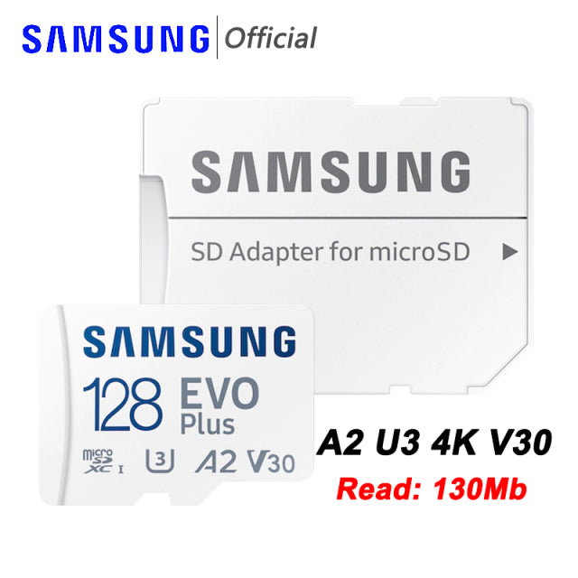 SAMSUNG – Carte micro SD EVO Plus, mémoire Flash TF, 4K, 128 go, 64 go, 32 go, 512 go, 256 go, 128 go, U1 U3