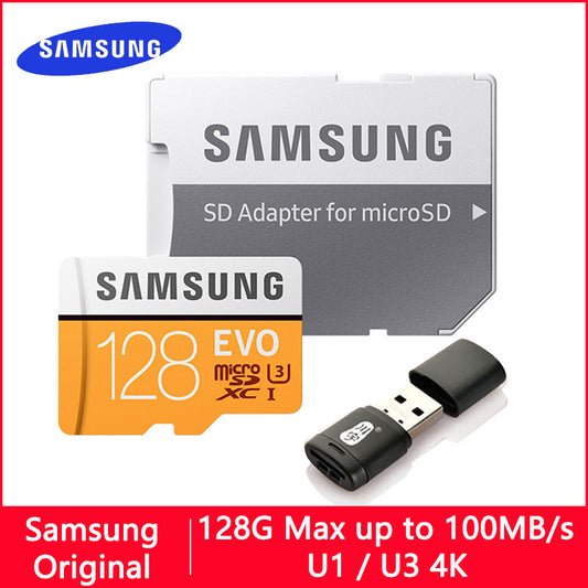 Sansung VEO – carte Micro SD/TF U3, 32 go/64 go/128 go/256 go, 100 mo/s, carte mémoire pour ordinateur portable