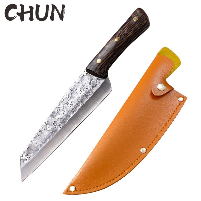 Cooking Boning Knife Kitchen Meat Cleaver Japanese High Carbon Steel Knife Handmade Chef Butcher Kitchen Knife & Protective Case