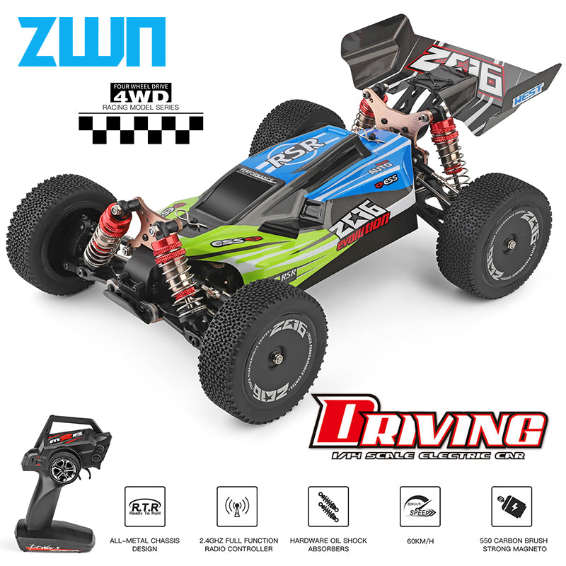 Voiture de course radiocommandée 2,4 GHz WLtoys 144001 pour enfant, jouets télécommandés, tout-terrain 4WD, à grande vitesse 70 km/h, A959 959B