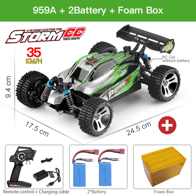 Voiture de course radiocommandée 2,4 GHz WLtoys 144001 pour enfant, jouets télécommandés, tout-terrain 4WD, à grande vitesse 70 km/h, A959 959B