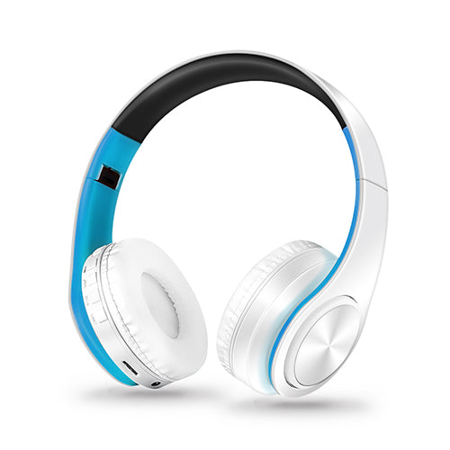 Écouteurs Bluetooth sans fil stéréo pliables avec microphone, Casque d&#39;écoute pour sport mains libres, pour lecteur MP3