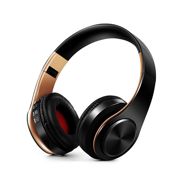 Écouteurs Bluetooth sans fil stéréo pliables avec microphone, Casque d&#39;écoute pour sport mains libres, pour lecteur MP3